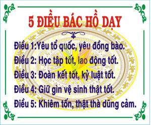 5 điều Bác Hồ dạy thiếu niên nhi đồng