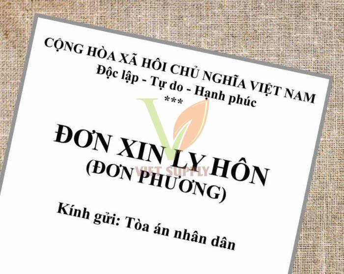 Cách viết đơn xin ly hôn