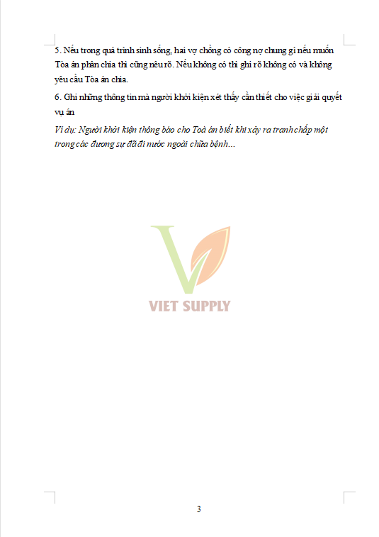 Cách viết đơn xin ly hôn