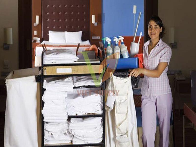 xe đẩy khách sạn