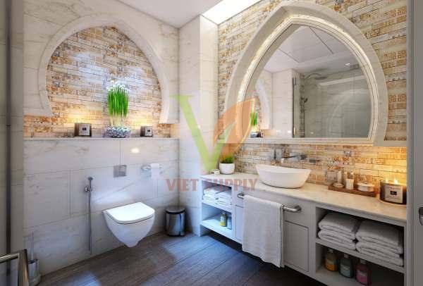 Thùng rác trong nhà vệ sinh khách sạn