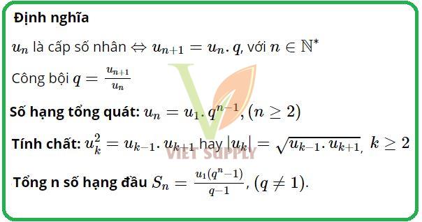 Công thức cấp số nhân