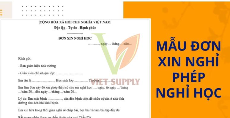 Cách viết đơn xin nghỉ học